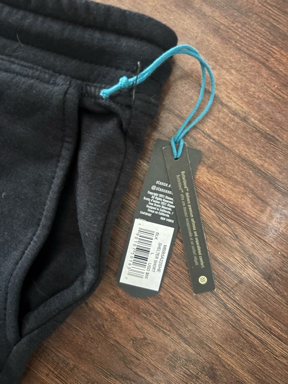 Stance Men's Black Athletic Drawstring Shorts - Picture 3 of 4